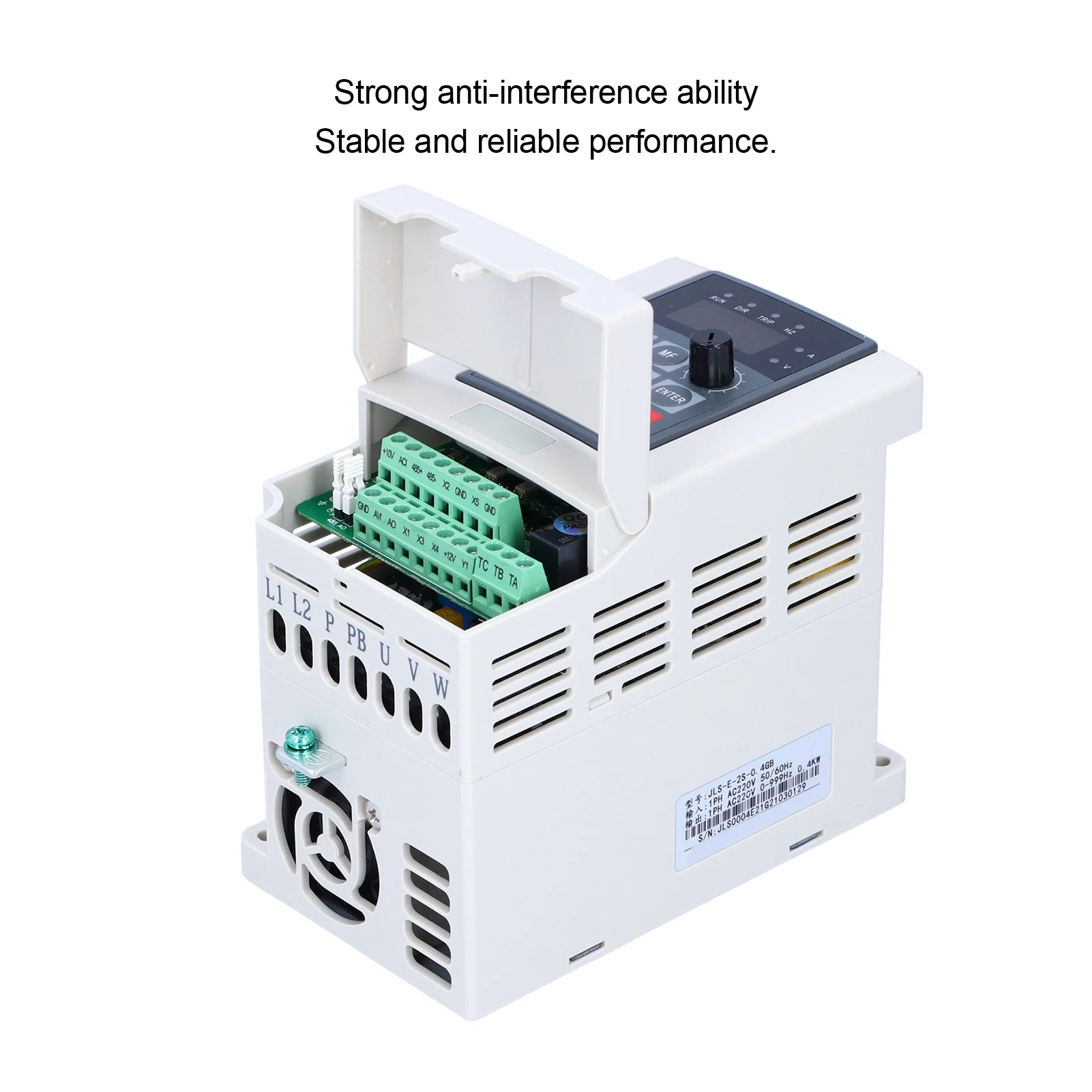 

Frequency Converter Frequency Inverter VFD Variable Frequency Drive Single Phase Input Output with PAM Control 220V JLS‑E‑2S