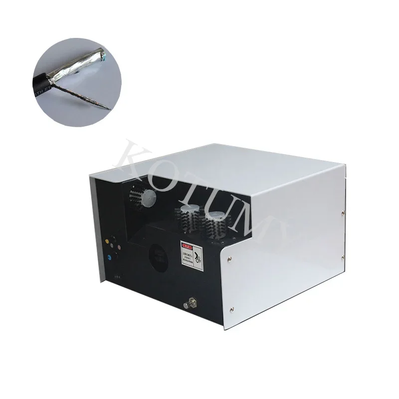 Semi-Automatic Wire Brushing Twisting Machine Small Electric Braided Wire Shielded Wire Splitting Tools Thread Rolling Equipment