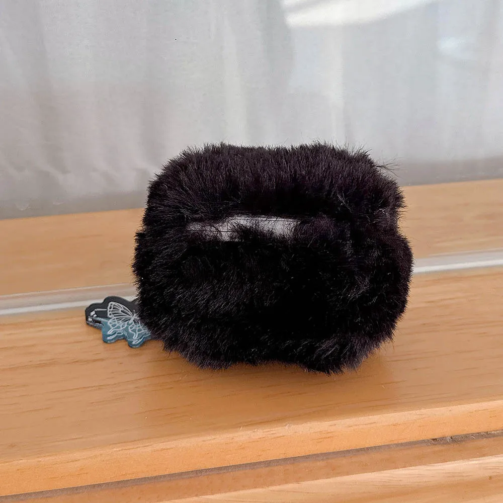 شجرة عيد الميلاد الرقيقة على شكل فراشة سوداء قطيفة لأجهزة AirPods Pro 2 3 حافظة واقية airpods4 apple 2nd 3rd الجيل بلوتوث #5