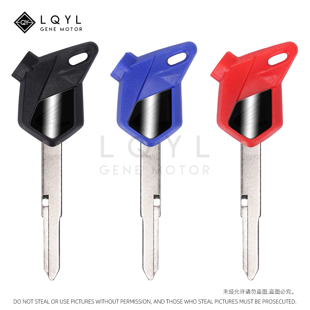 LQYL Blank Key Motorcycle Replace Uncut Keys For HONDA Scooter Magnet Anti-theft lock PCX 125 SCR100 WH110 150 LEAD125 AirBlade