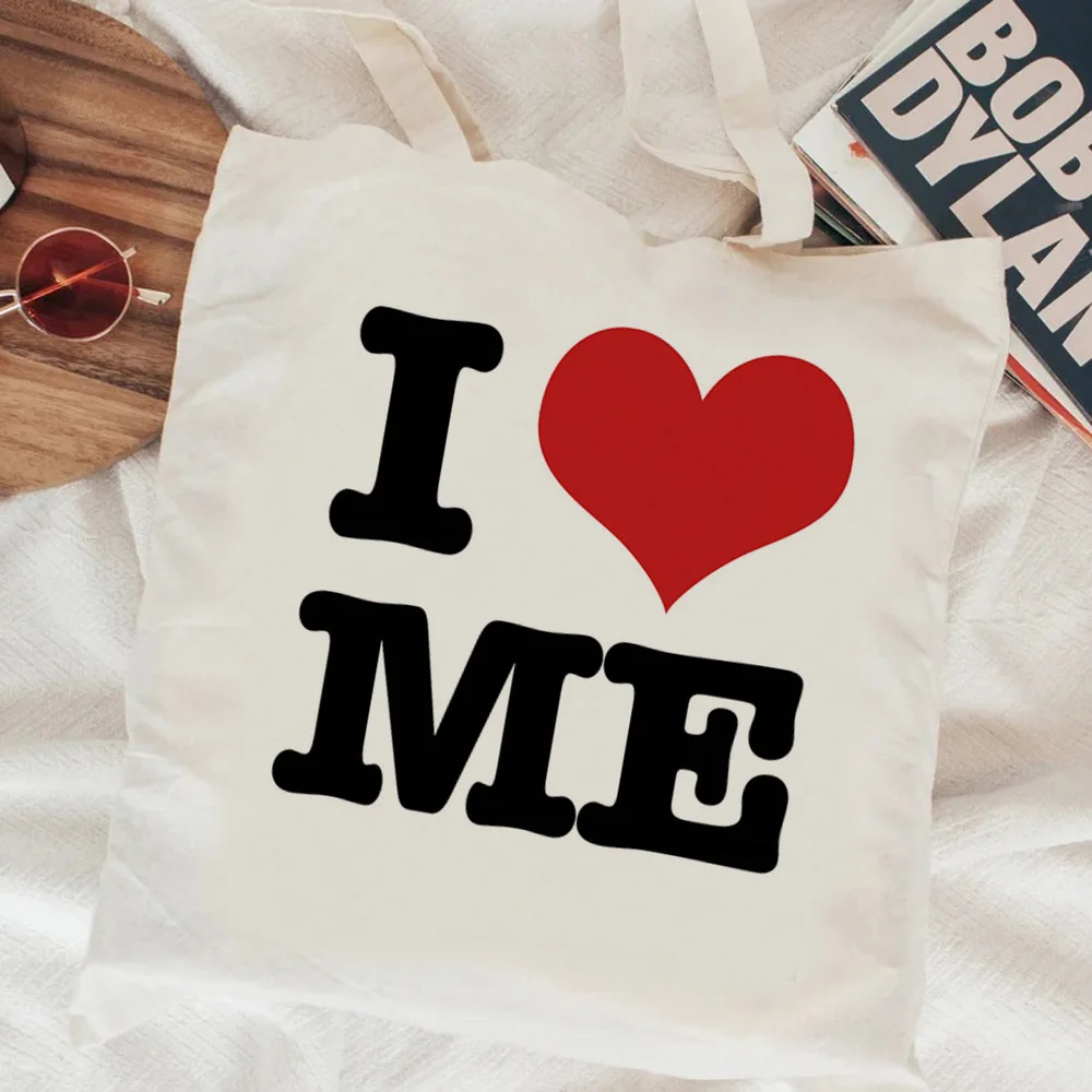 

i Love Me shopping bag bolsas de tela recycle bag eco shopping shopper canvas bag tote bolsa compra sacolas