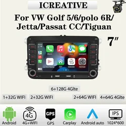 Android Car Radio 2Din for Volkswagen Golf 5 6 Passat B6 B7 CC VW Polo 6R Jetta Tiguan Autoaudio Carplay Multimedia Navigation