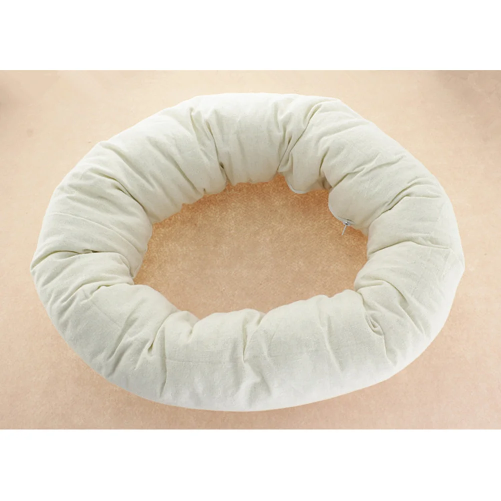 

4Pcs Baby Pillow Donut Shape Photography Props Tiny Fluffed Up Easily Safe Snug Bedding All Seasons White Baby Pillow