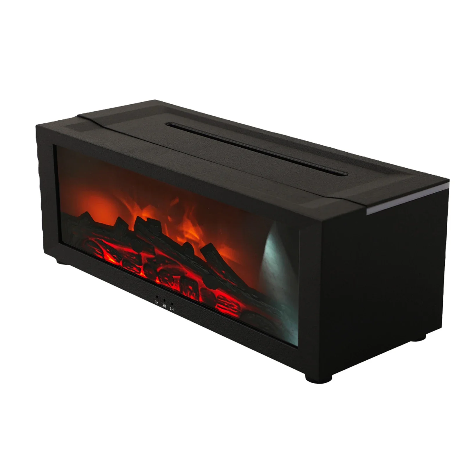 Essential Oil Diffuser with Stunning 3D Flame Simulation Remote Controlled Humidifier for Home Office or Yoga Spaces