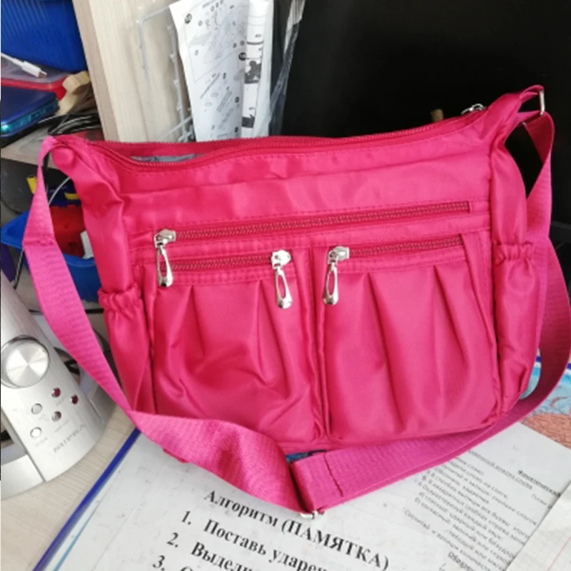 Umhängetasche für Damen, wasserdichte Tragetasche, lässige Nylon-Geldbörse, Handtasche, RFID, leichte Umhängetasche – Detail 27