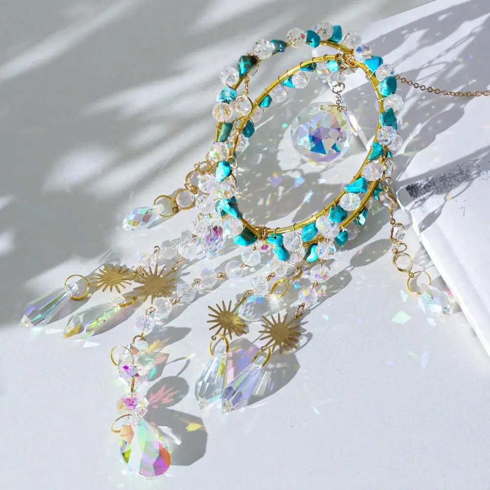 Sophisticated Balcony Decor Hanging Ornament Suncatcher Hanging Ornament Rainbow Maker Prism Ball Pendant Colorful for Indoor