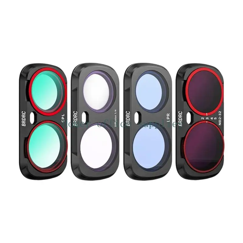 K43B Lens Filter For 360 Including CPL Adjustable ND16 Black Mist 1/4 Softens Images And Reduces Contrast