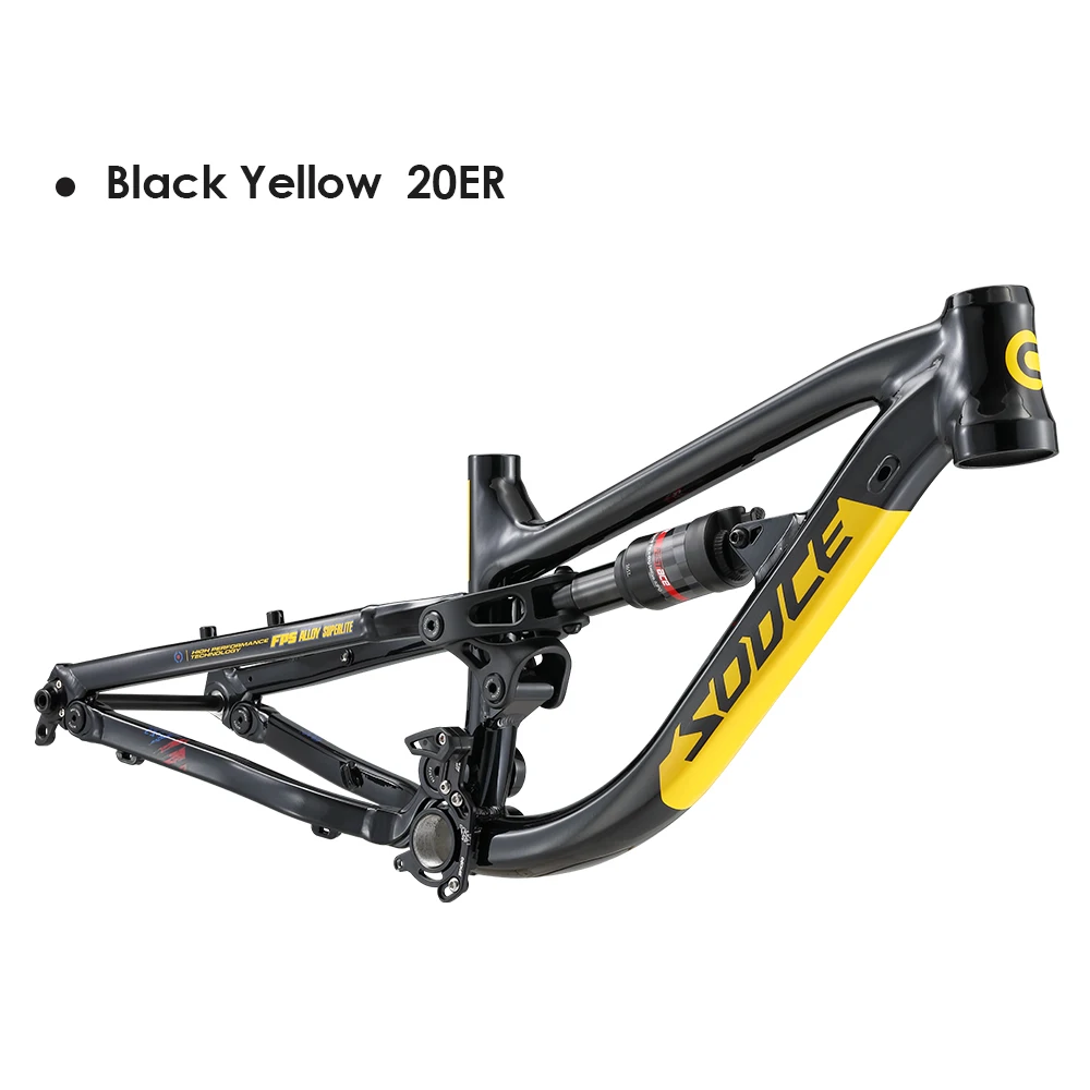 Aluminum Alloy 6069 Full Suspension Bicycle Frame with DNM Rear Shock  For Child AM DH MTB Soft Tail Bikes