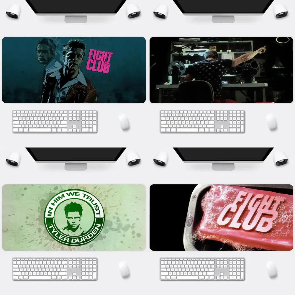 Fight Club Mouse Pads Gamer Keyboard Mat Pads Gaming Desk Protector Laptops Large Mousepad Cartoon Deskmat