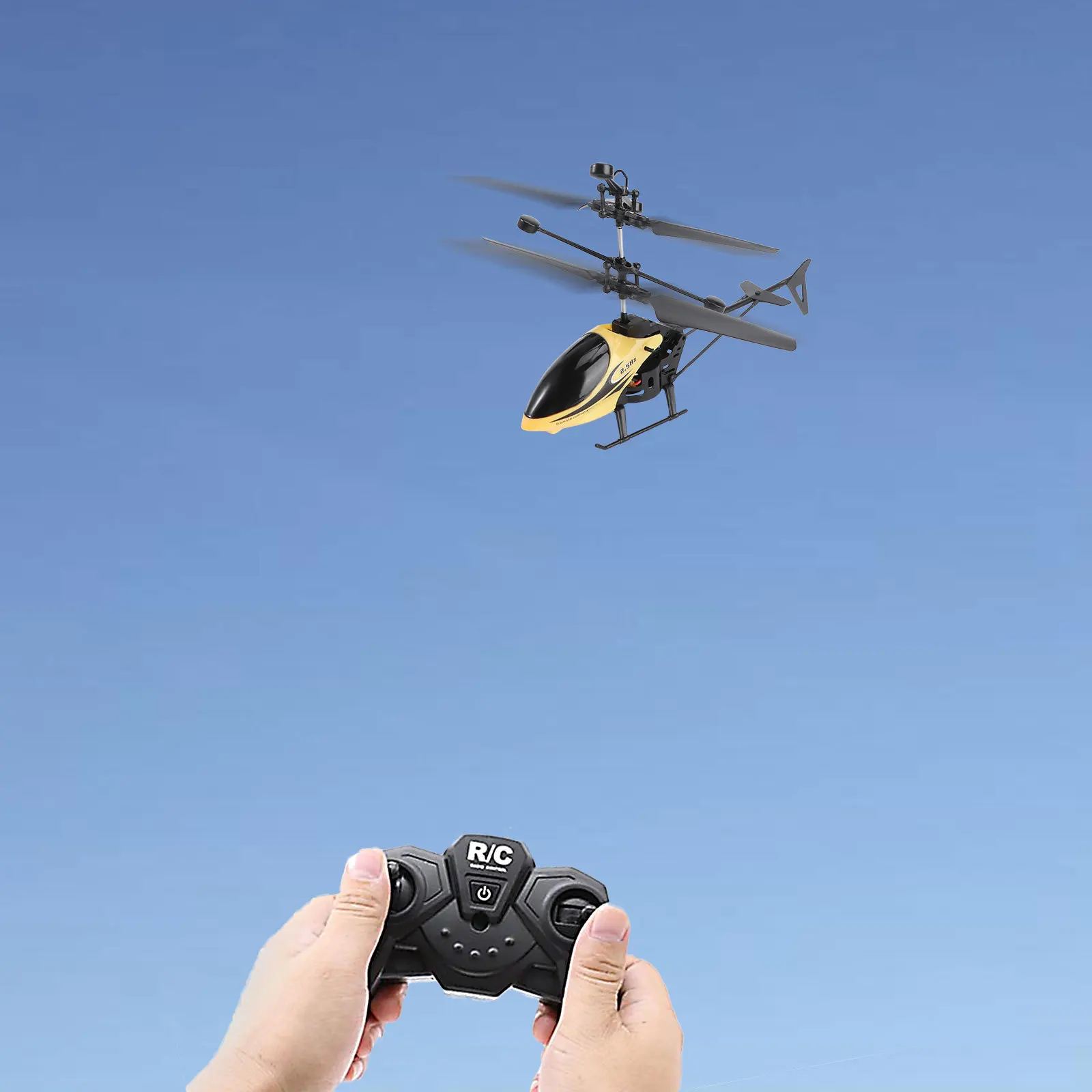 Mini helicóptero Rc 901 Radio avión amarillo ligero resistente regalo nocturno Rc Quadcopter Mini helicóptero