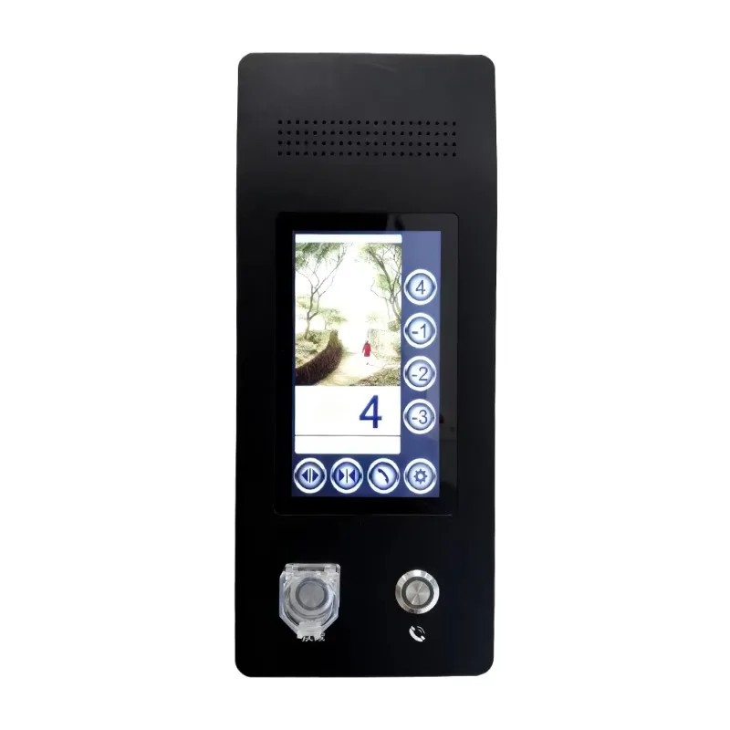 7-Inch capacitive touchscreen LCD with metal housing for hotel elevator control
