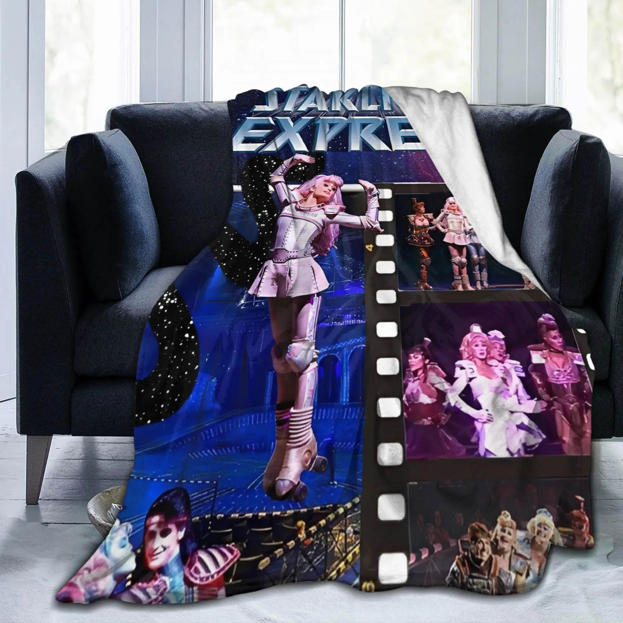 Starlight Express Musical Theater Flannel Throw Blankets Broadway Bedroom Knitted Blanket Outdoor Lightweight Thin Multifunction