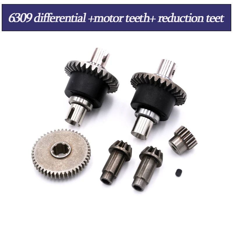 Conjunto de diferencial e eixo de transmissão de metal para scy 16101pro 16102pro 16103pro sg116 max pro 1/16 peças de atualização de carro rc sem escova
