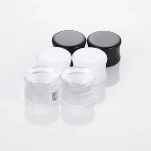 Baru 2 Buah Penyumbat Telinga Terowongan Tindik Akrilik Pengukur Telinga Berkobar Ganda Ekspander Perhiasan Tandu Pelebaran Telinga Putih Hitam 10 pengukur hitam penjualan terbaik - №