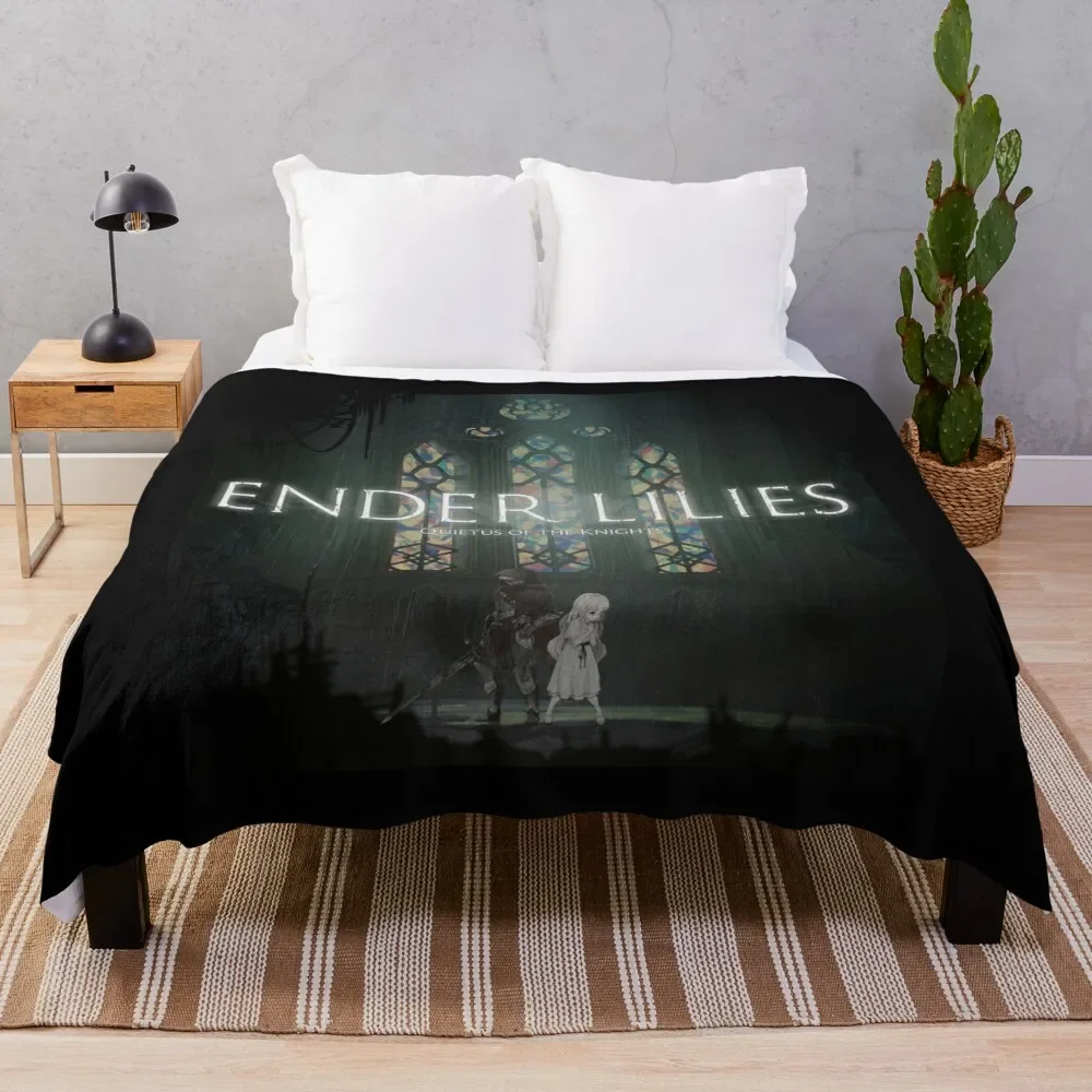 ENDER LILIES QUIETUS OF THE KNIGHTS Throw Blanket Bed covers Nap Soft Plaid Cute Plaid Blankets