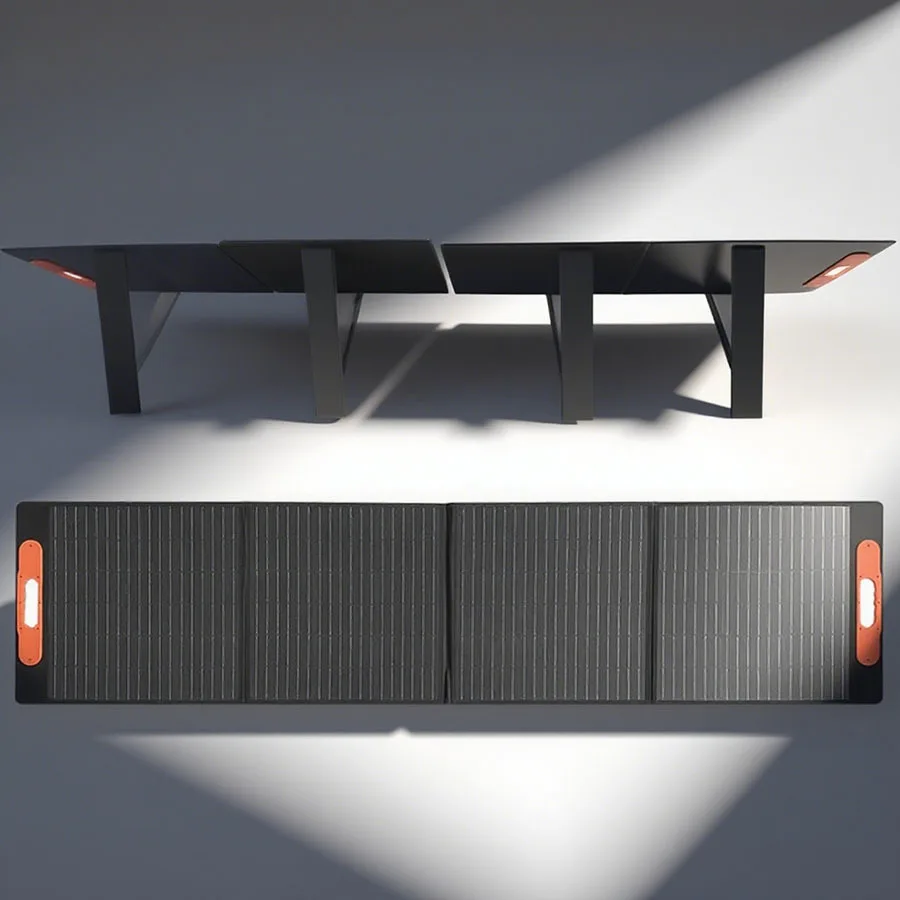 200 واط لوحة طاقة شمسية متعددة الوظائف أحادية السيليكون المتكاملة قابلة للطي في الهواء الطلق RV التخييم حقيبة شحن الطاقة الشمسية #2