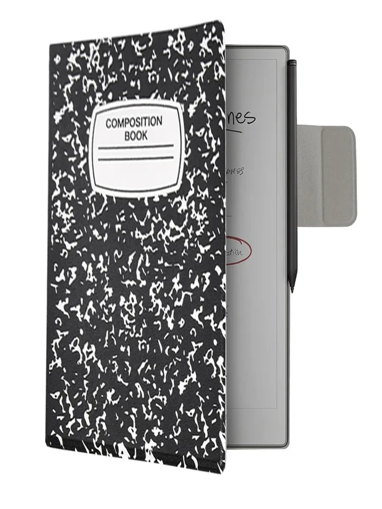 حافظة لهاتف ReMarkable Paper Pro Move 7.3 بوصة 2025 غطاء حماية رفيع مغناطيسي مع مشبك قلم للنوم/الاستيقاظ التلقائي