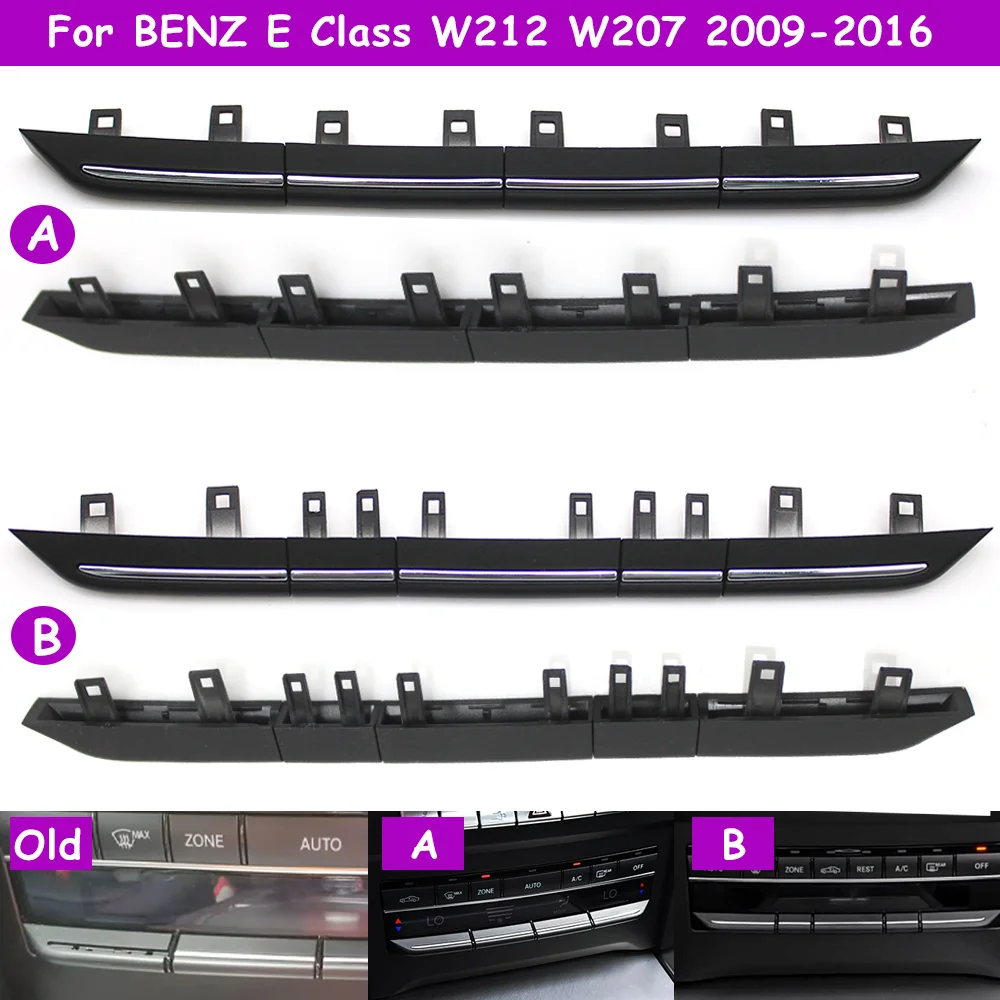

W212 W207 2009-2016 Car Front Console AC Heater Button Switch Cover Climate Control Switches Replacement For BENZ E Class