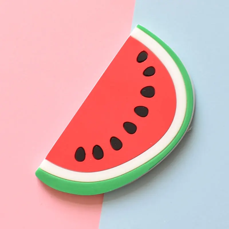 9pcs Cute Cartoon Fruit Magnets: Add Colorful Fun to Your Fridge with Creative Soft Rubber Stickers!