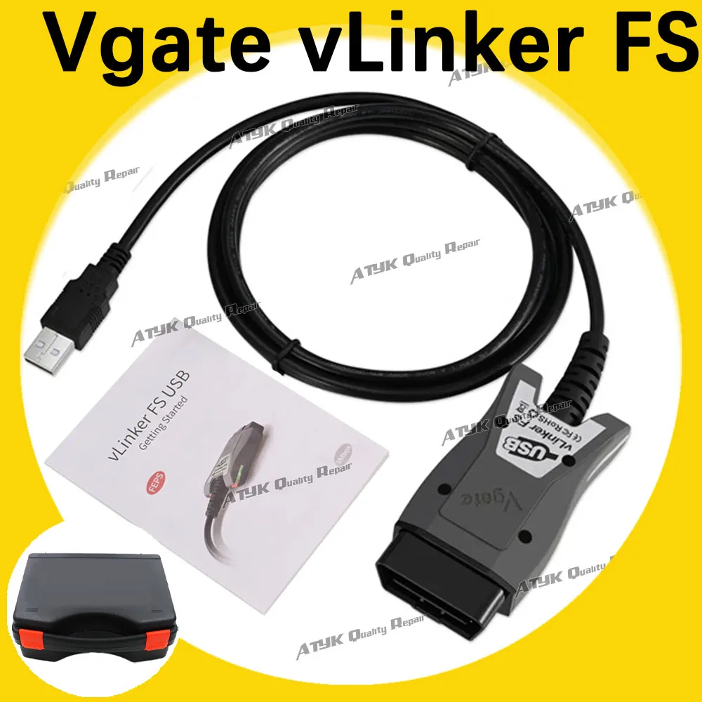 Vgate vLinker FS ELM327 For F-ord FORScan HS MS CAN ELM 327 OBD 2 OBD2 Car Diagnostic Scanner Interface Tools OBDII For M-azda