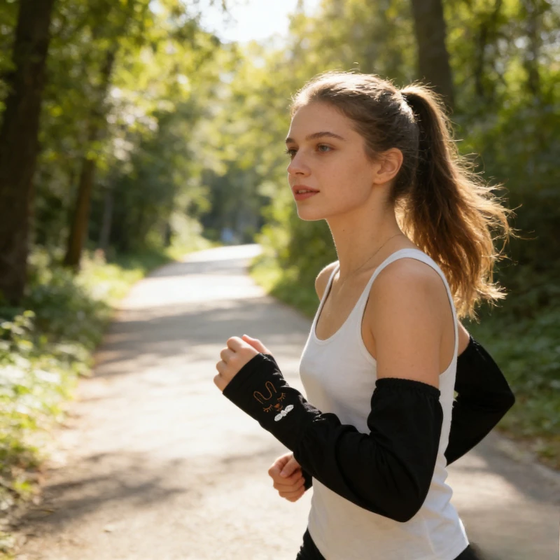 

Rabbit Sunscreen Ice Sleeve Enlarged Breathable Thin Loose Arm Protection for Driving and Cycling Cool Sunshade Sleeve