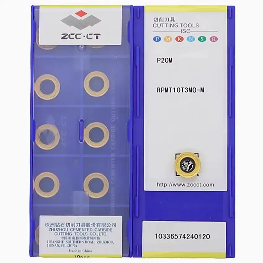 RPMT10T3MO-M P20M/RPMT10T3MO-M P20T/RPMT10T3MO-M P10M ZCC.CT RPMT10T3MO-M RPMT10T3MO CNC blade carbide inserts milling tools