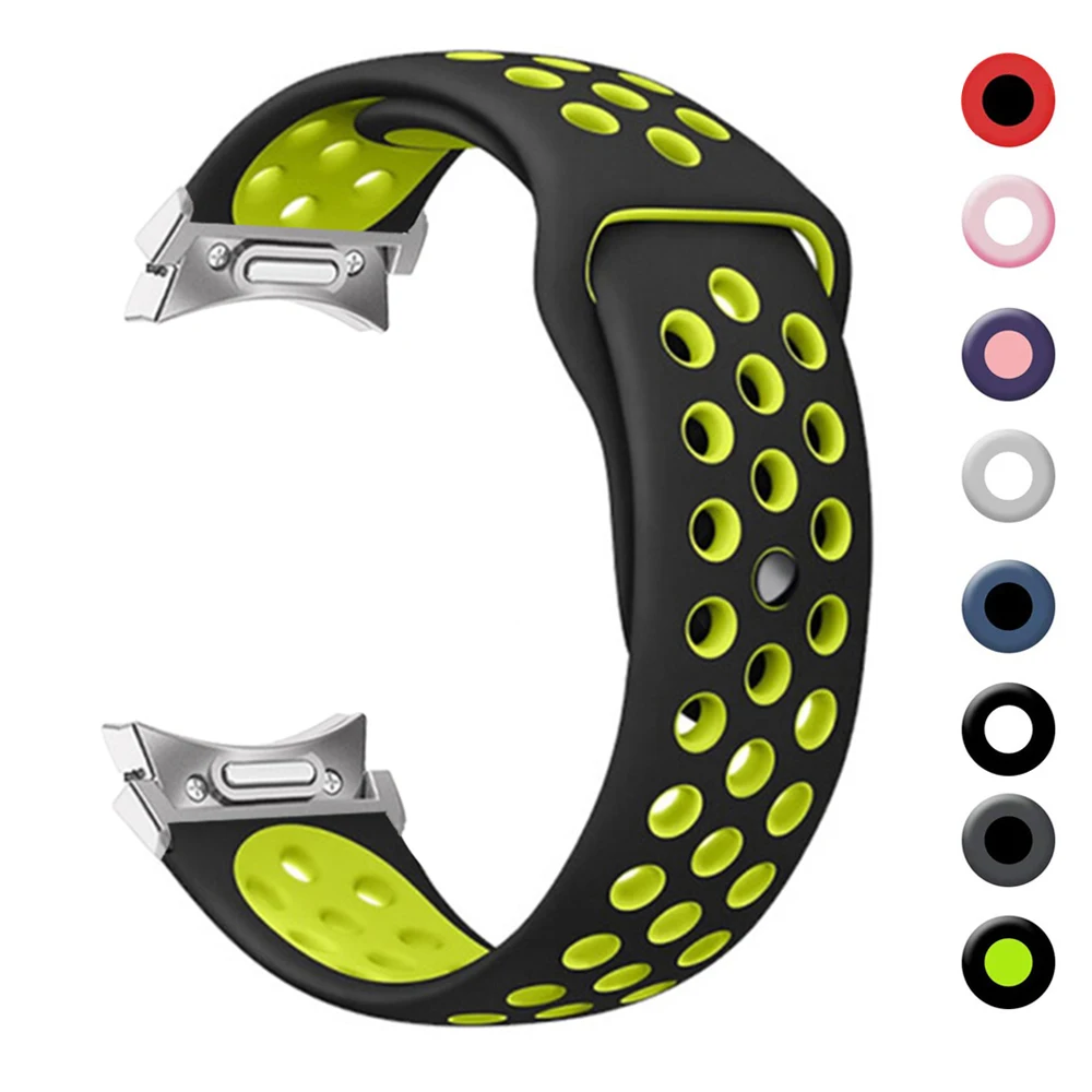 

Ремешок 20 мм для Samsung Galaxy watch 6/4/5 40 мм 44 мм/5 pro 45 мм, силиконовый браслет для galaxy watch 6 4 classic 47 мм 43 мм 42 мм 43 дюйма