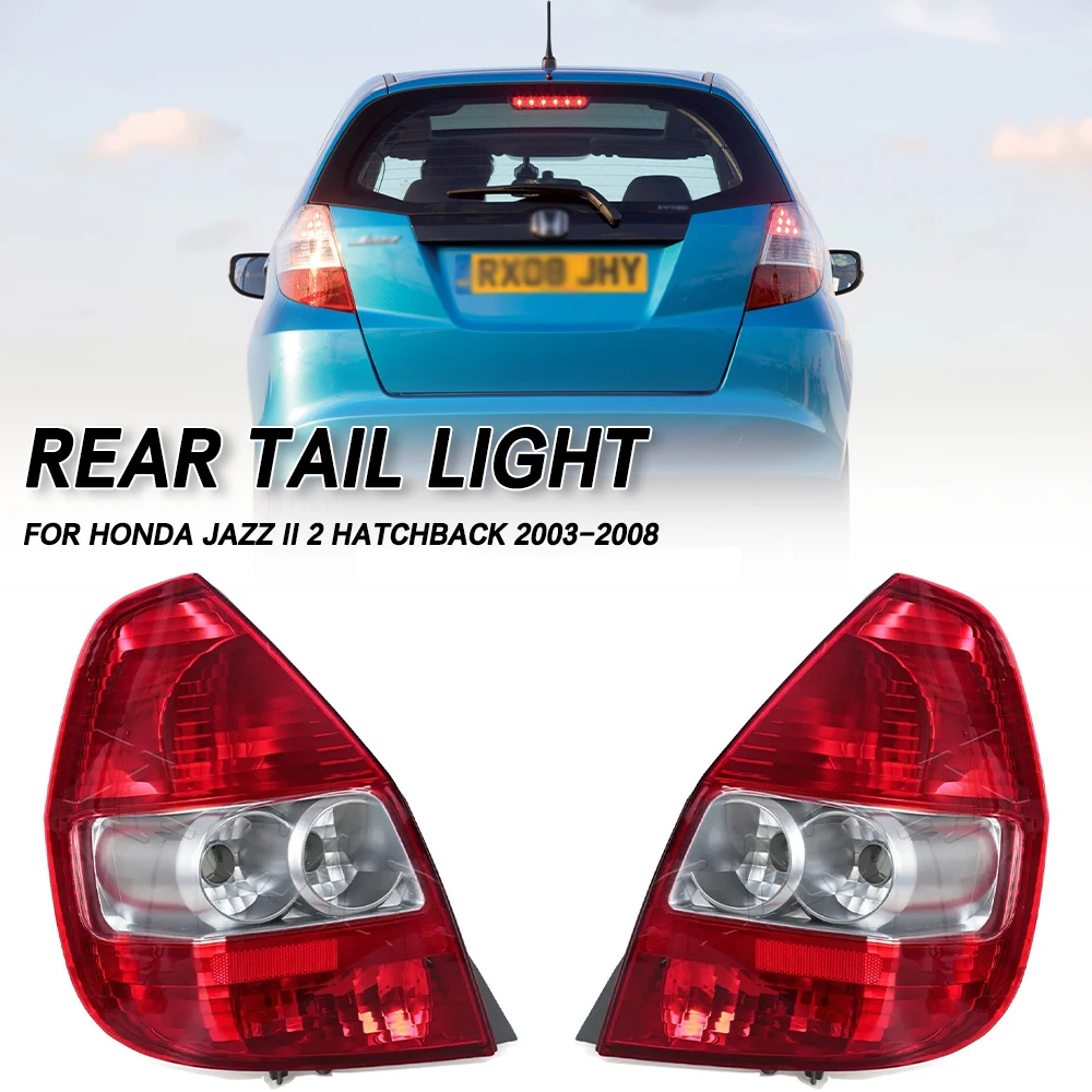 

Для Honda JAZZ II 2 хэтчбек 2003 2004 2005-2008 Автомобильный галогенный задний фонарь Задний бампер Стоп-сигнал Тормозной фонарь Предупреждение поворота