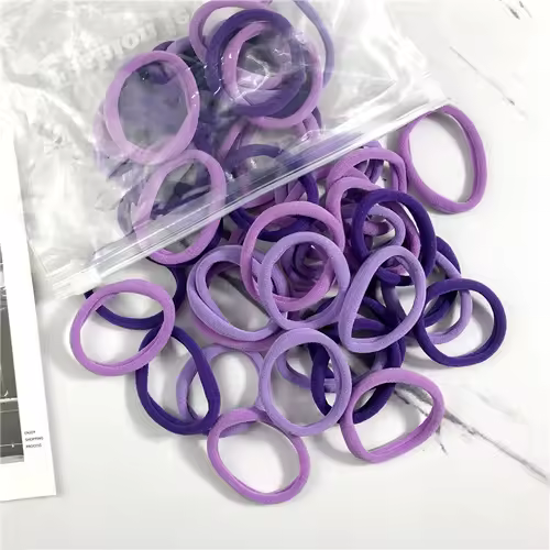 20/50PCS/Set Hair Bands for Women Girl Basic Hair Rubber Ties Ropes 4cm Simple Elastic Headband Hair Accessories Ponytail Holder - Image 21