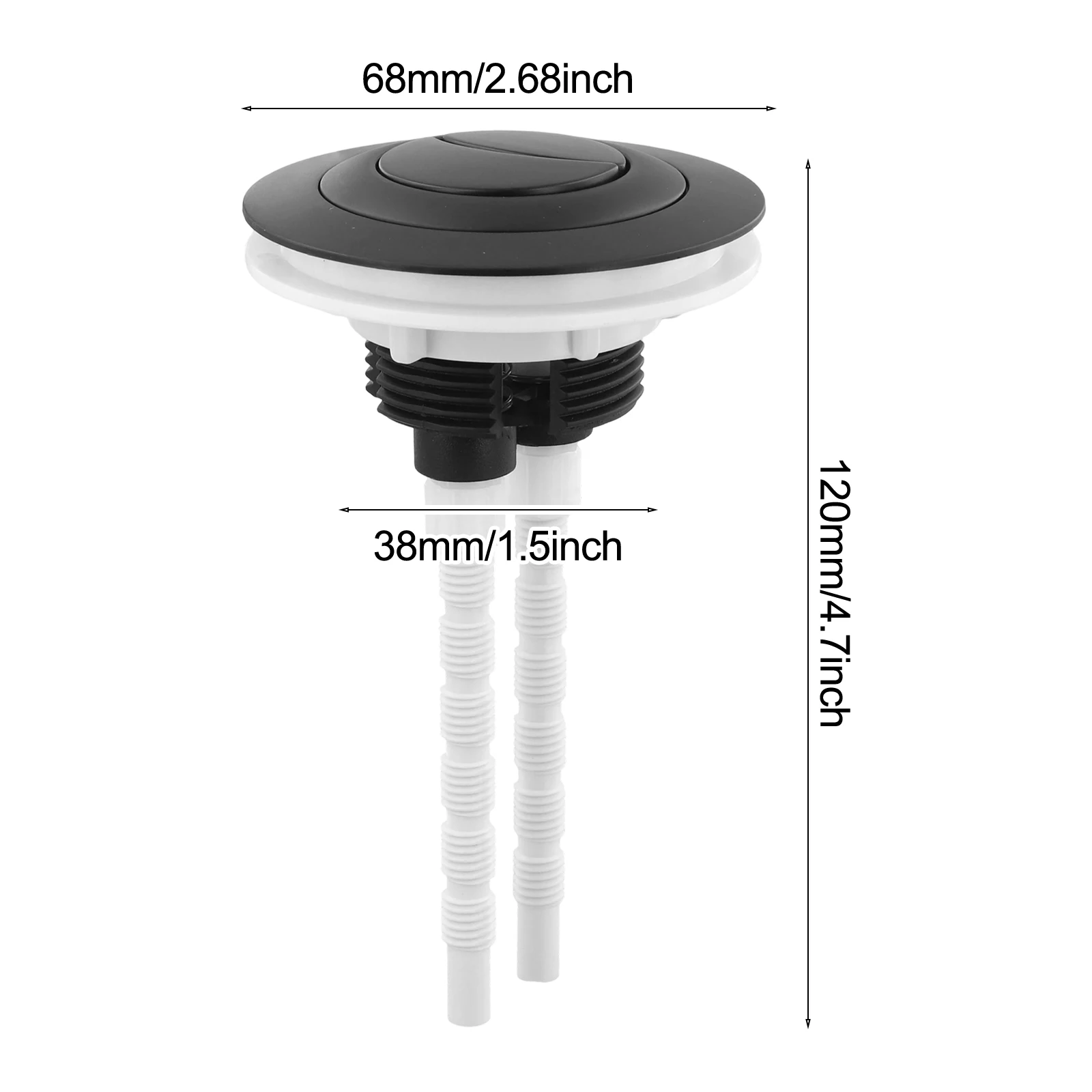 Water Saving Toilet Flush Button Compatible with For 38mm 48mm 58mm Toilet Tank Covers Featuring Dual Flush Technology