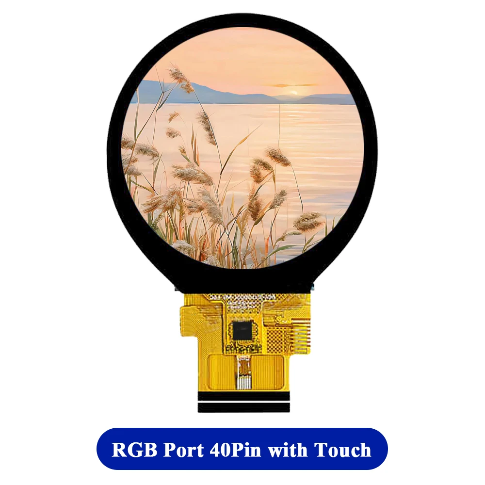 Módulos de exibição TFT de 2,1 polegadas IPS tela redonda MIPI RGB porta 480*480 com placa de driver HDMI com toque