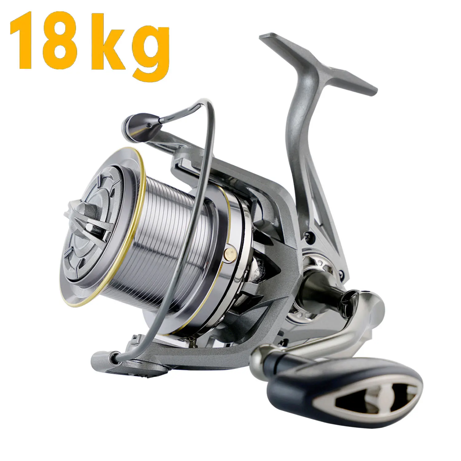 

Distance Wheel Spinning Fishing Reel Trolling Reel 8000/10000/12000/14000 High Drags Saltwater Stainless Metal Coils Series