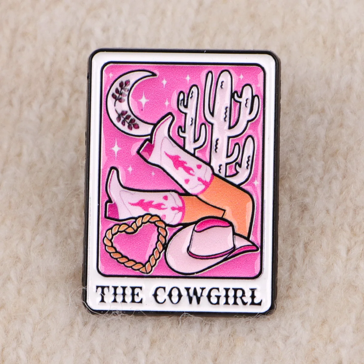 Cowboy Boots Bow Enamel Pin Lapel Pines for Backpacks“CUTE BUT PSYCHO”Knife Brooches for Women Fashion Jewelry Accessories Gifts - view 3