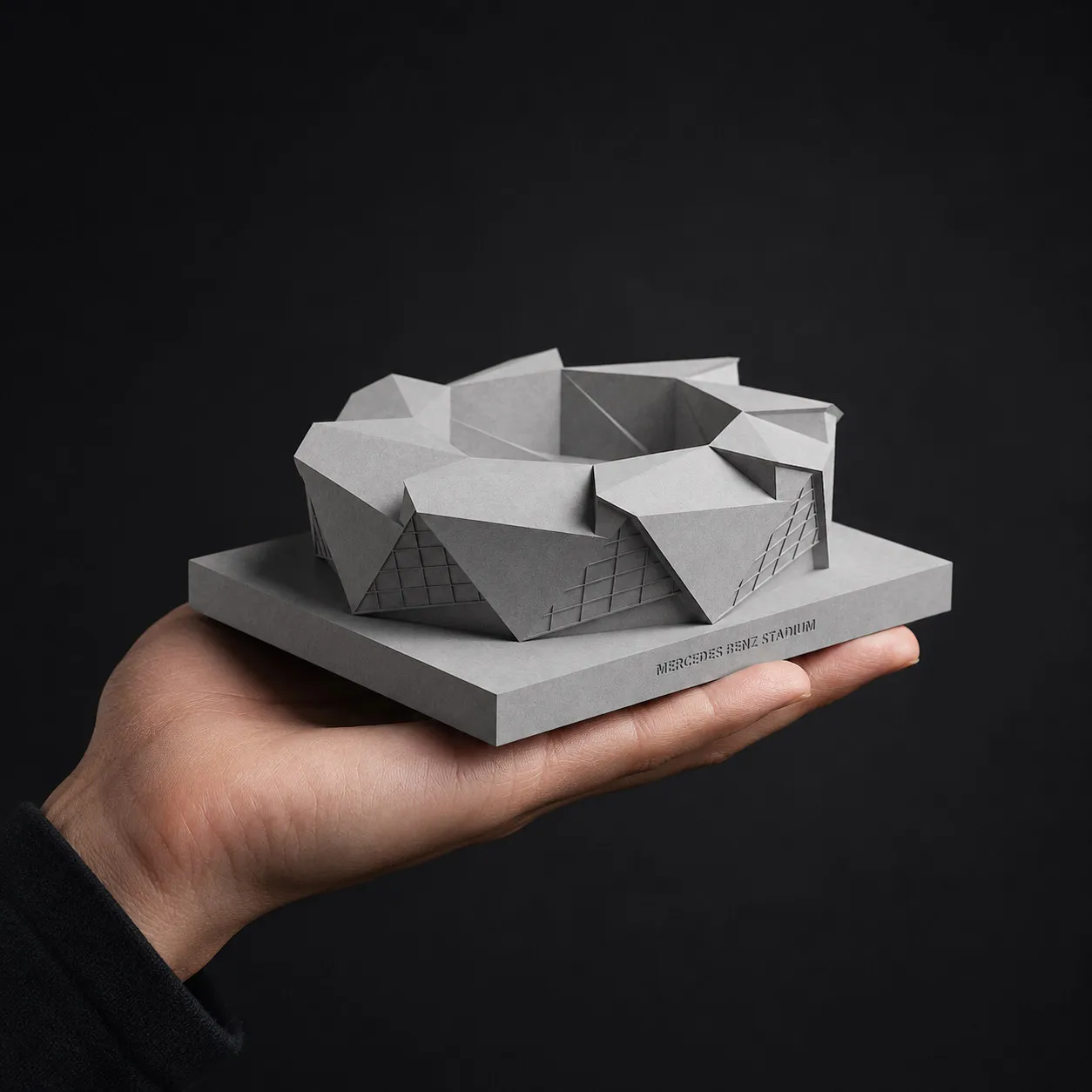 Concrete buildings modeled after football fields 2, desktop decorations and storage ornaments