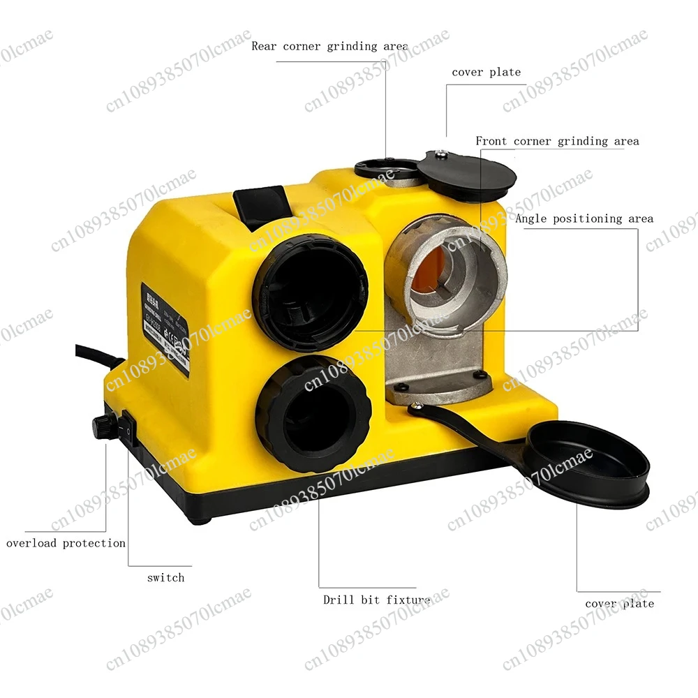 Drill Sharpener 118° Chamfering Function 220V High-Quality Diamond Wheel Drill Sharpening