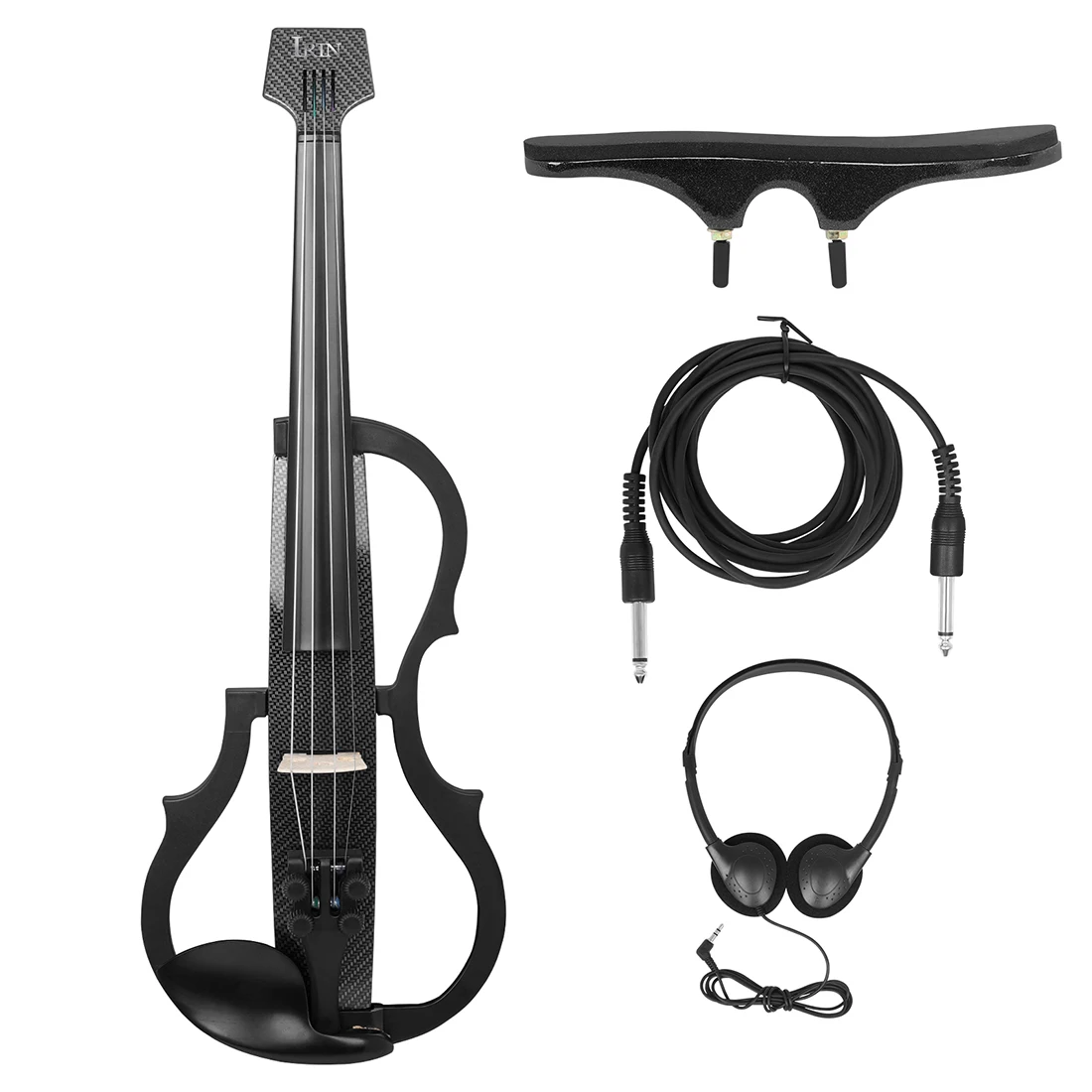 

Electric Violin 4/4 Smart Silent Professional Advanced Technology Carbon Fiber Electric Violin With Shoulder Headphones Parts