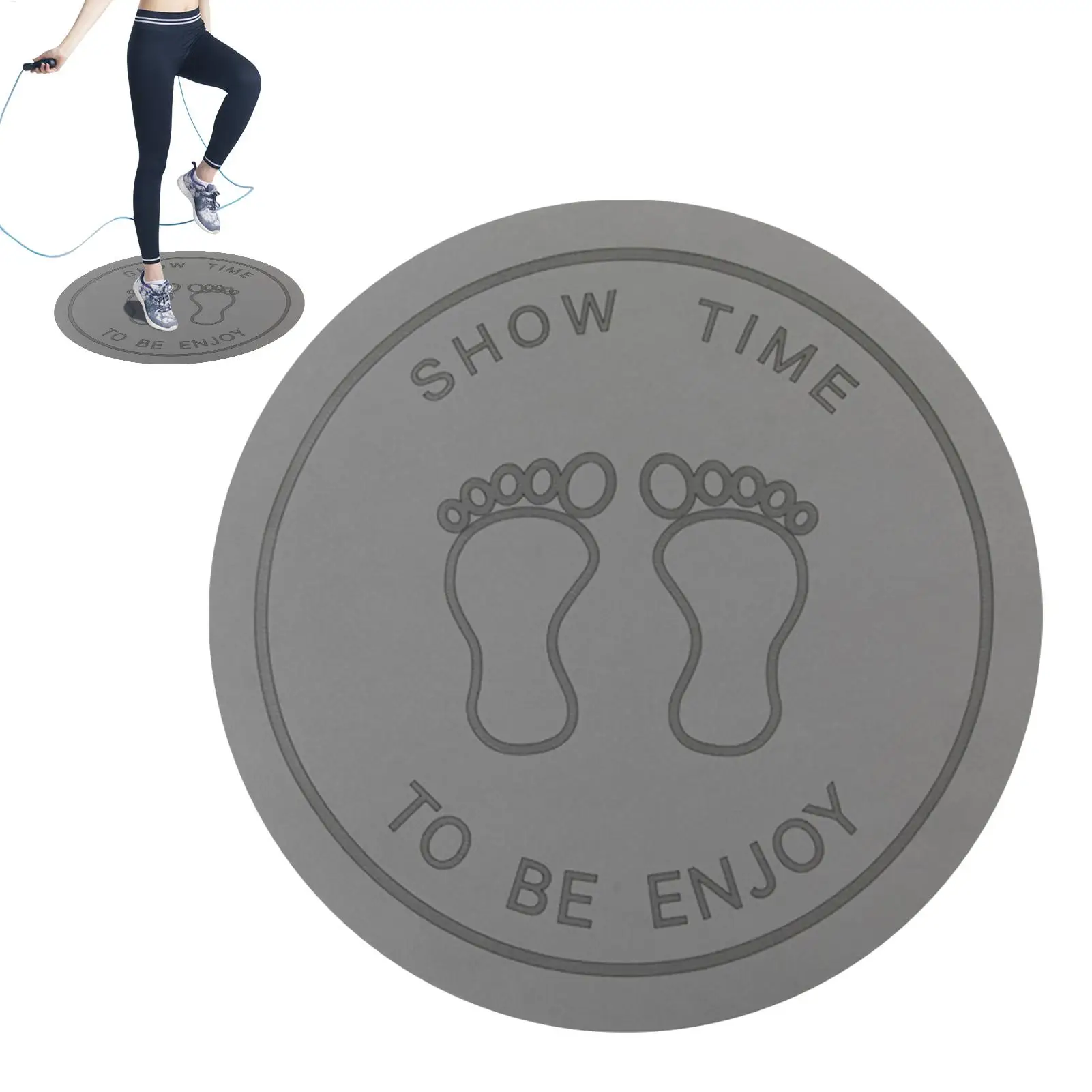 

Подушка для скакалки 23,6 дюйма, амортизирующее оборудование, коврик для скакалки, утолщенный нескользящий коврик для аэробики для тренировок по пилатесу, растяжки