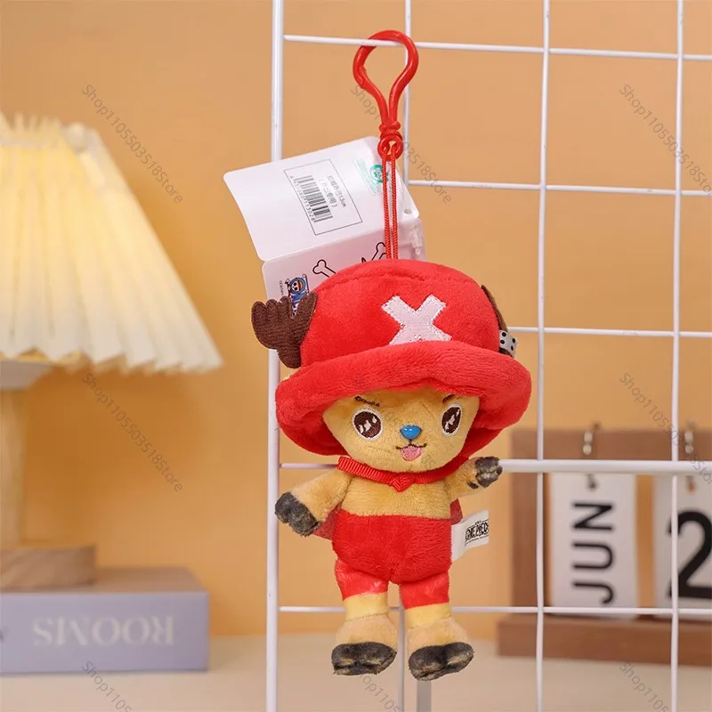 One Piece Plush Keychain Cute Anime Luffy Ace Chopper Sabo Law Sanji Stuffed Doll Bag Pendant Keyring Gift for Fans view 6