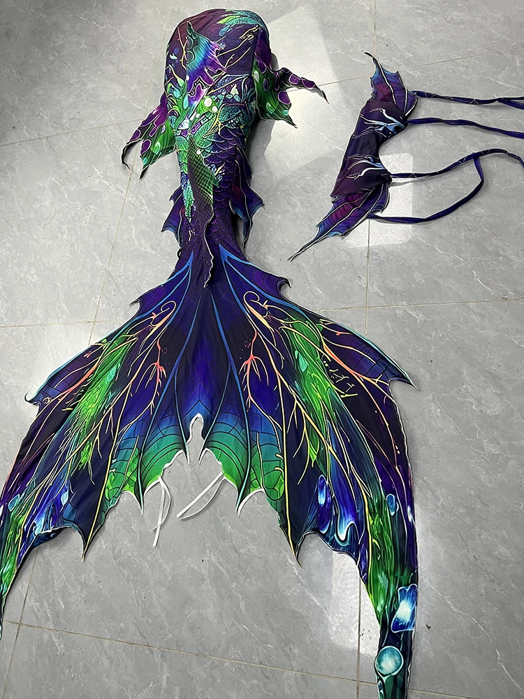 

Colorful Gradient Mermaid Tail Fin Underwater Performance Costume Customized Mermaid Costume Aquarium Character Shooting