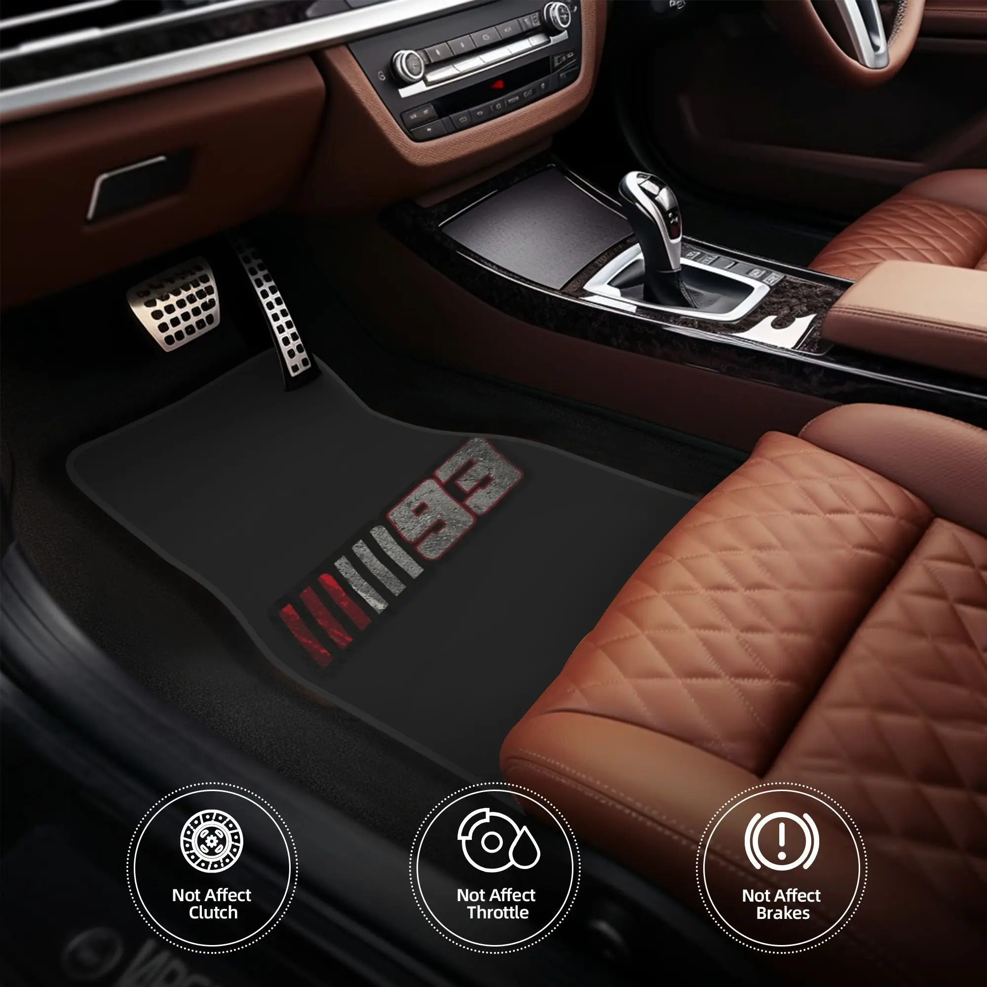 4pcs Mark Marquez 93 MM93 Retro Windmill Car Mat | Durable Polyester, Universally Applicable, Ideal For Cars, Wear-Resistant, Fu