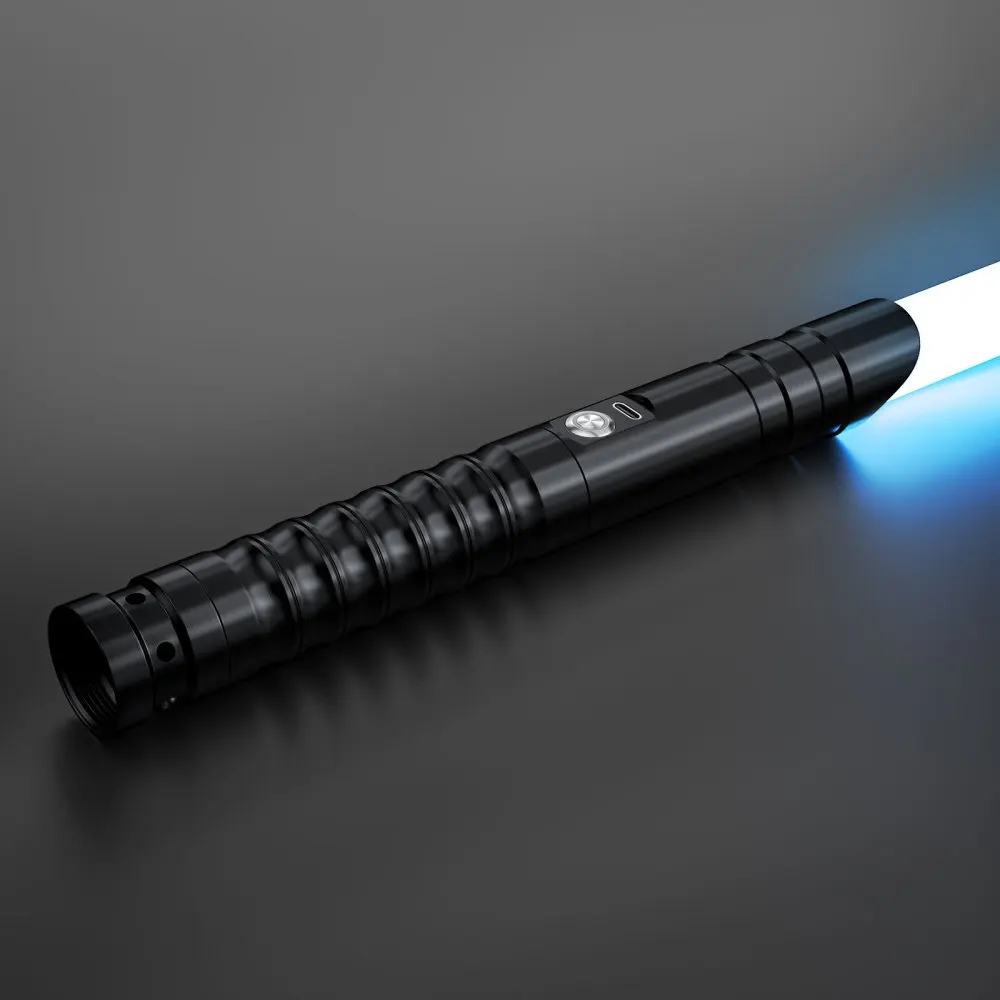 WANARICO RGB Smooth Swing Lightsaber Metal Handle Heavy Dueling 15 Colors Change Force 12 Sounds Blaster Laser Sword Toys
