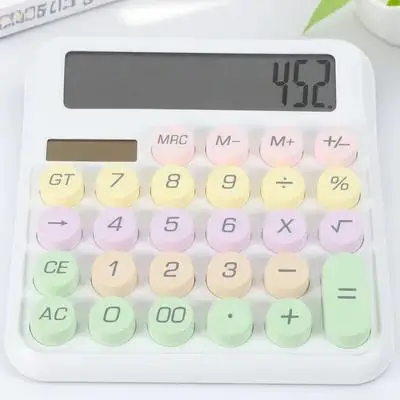 SHINEOFI Калькулятор Механическая клавиатура Инструмент для обучения математике Пластик Белый