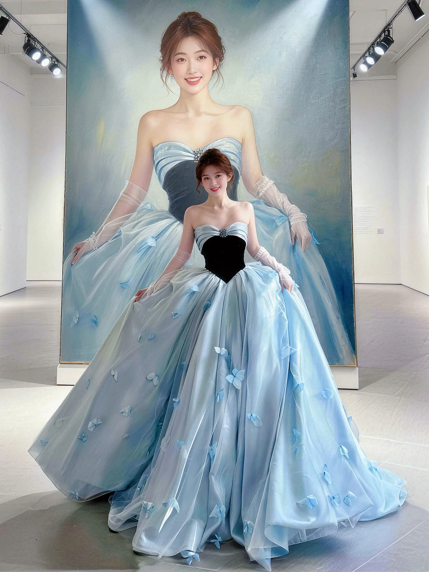 

Brtte Evening Gown Women's 2026 New Light Wedding Dr High-End Feeling Adult Ceremony Host Art Exam Stage Performance