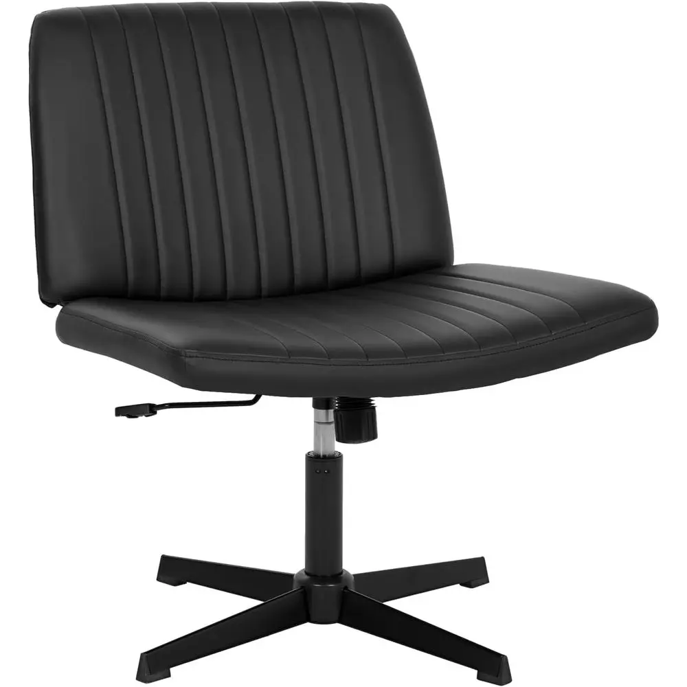 

Criss Chair, ArmlLegged Oice Chair, Comortable Vanity Chair with Back, abric Adjustable Wide Swivel Criss Desk Chair or Home