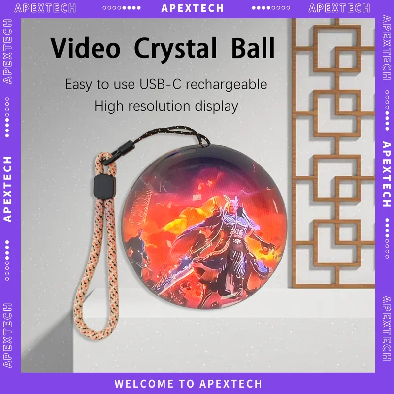 

Video Crystal Ball Player 3D Holographic Display Smart LED Ball Video Photo WiFi Basic Version Custom Home Decor Christmas Gift