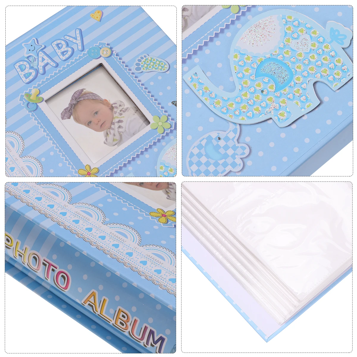 

6 Inch Children Growth Photo Album Natural Pages Turning Baby Picture Storage Commemorative Scrapbook Highly Transparent