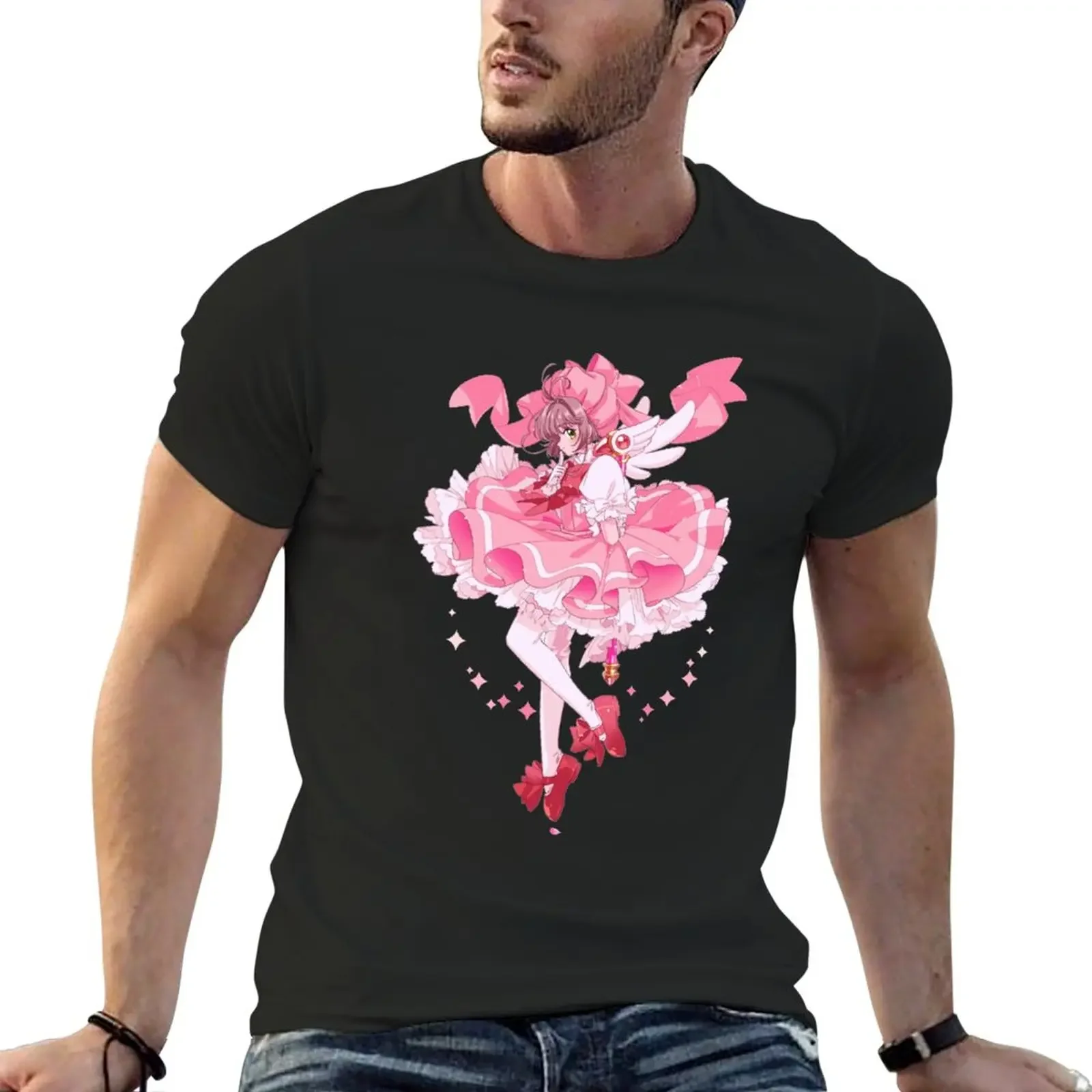 Kawaii Cardcaptor Sakura T-Shirt Blouse blanks Aesthetic clothing t shirts for men