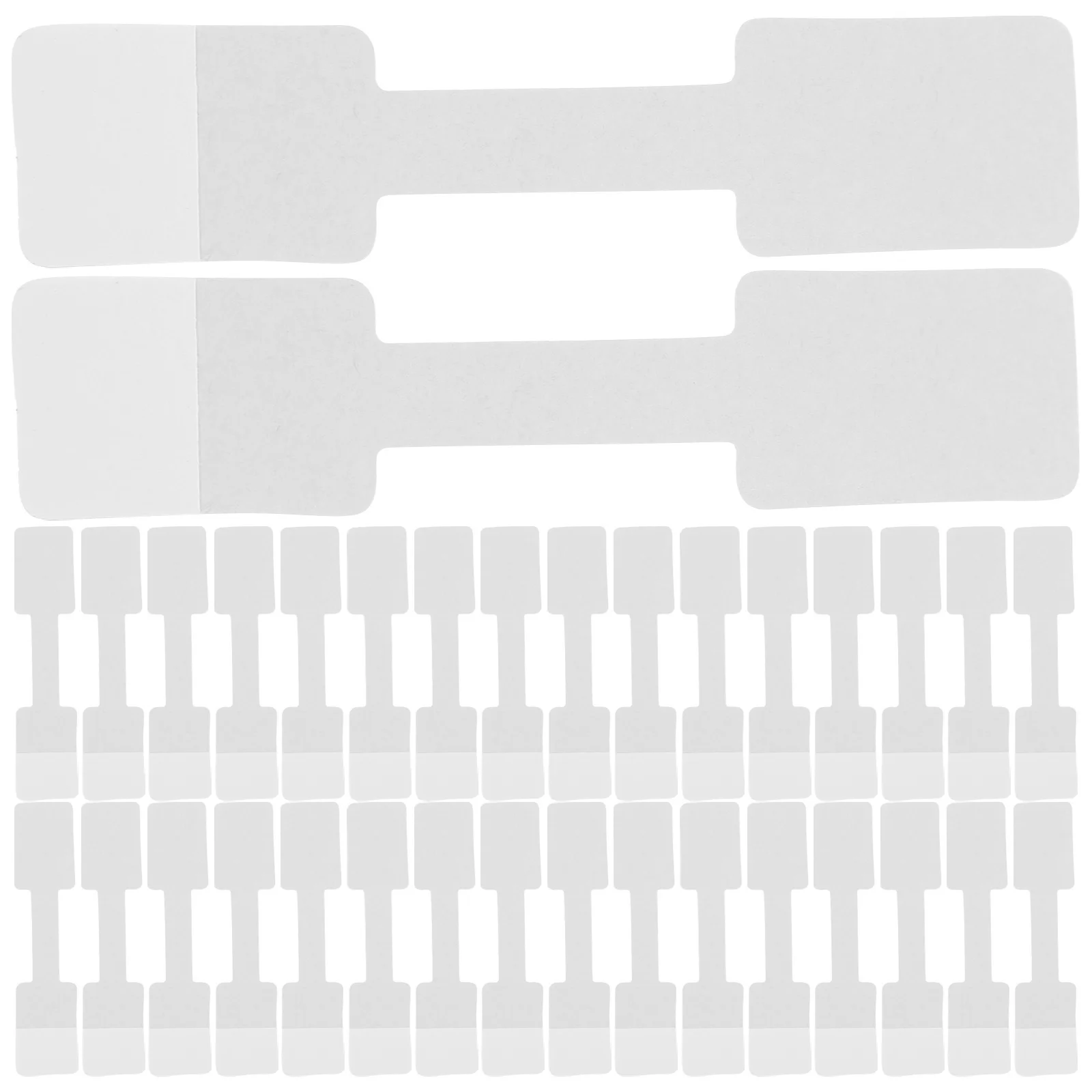 100Pcs Jewelry Price Label Stickers Blank Self Adhesive Tags for Rings Necklaces Bracelets Convenient Handwriting Price Labels