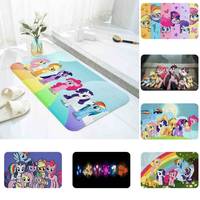 Anime M-My Little Pony Floor Mat Bathroom Absorbent Mat Simple Door Dirt-resistant Mat Home Kitchen Mat Foot Mat Entry Mat