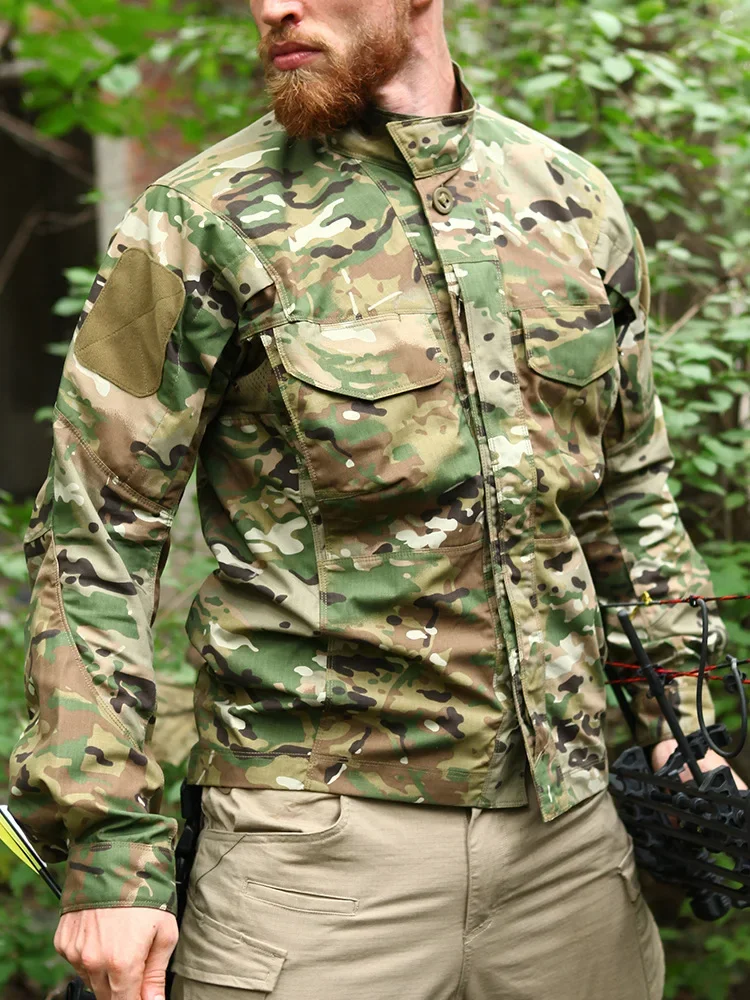 Male Outdoor Commute Hiking Climbing Camouflage Jackets Men Cargo Tactical Jacket Quick Dry Waterproof Breathable Casual Coats
